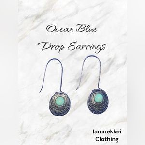 Ocean Blue Drop Earrings
